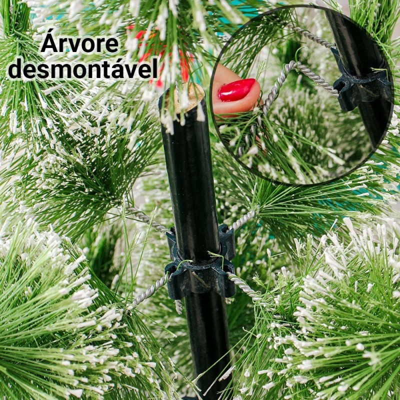 Árvore De Natal Verde N°1 Com 9 Galhos 55 Cm