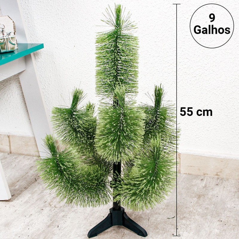 Árvore De Natal Verde N°1 Com 9 Galhos 55 Cm