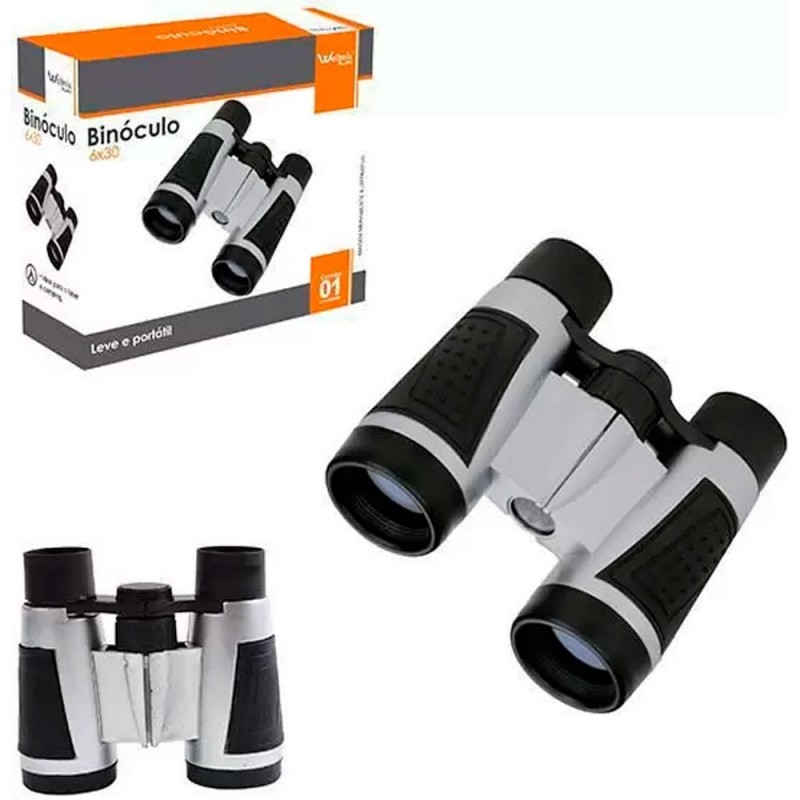 Binóculo Camping Emborrachada Regulagem Foco 6x30