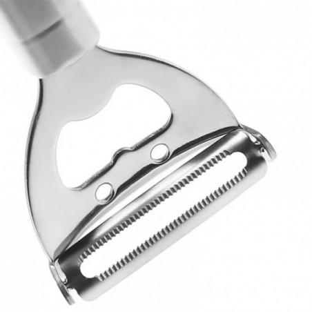 Descascador Fatiador De Alimentos E Abridor Garrafas Aço Inox