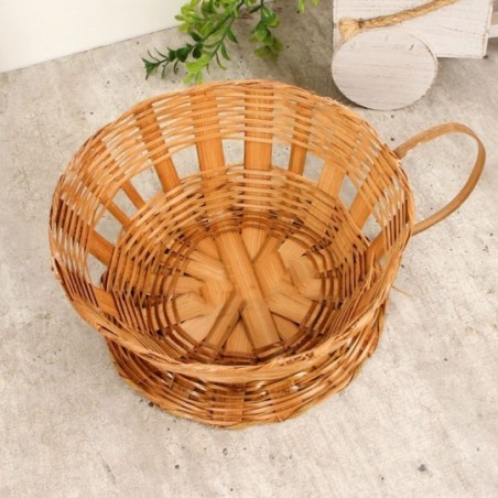 Cesta Xícara Pequena Bambu Decoração Cestas Café Presente
