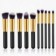 Kit 10 Pincéis De Maquiagem Esfumar Contorno Profissional