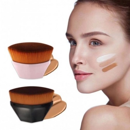 Kit 3 Pincéis Hexágono Adequado BB Cream/Blush Base Maquiagem