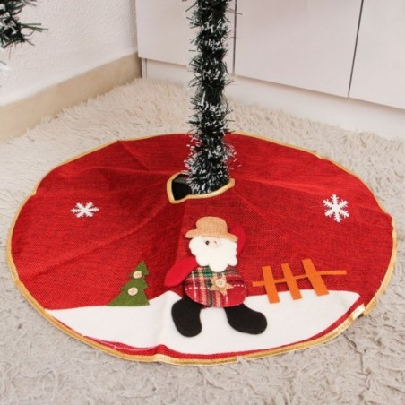 Saia Para Decorar Árvore De Natal Estampada 60 CM Atacado