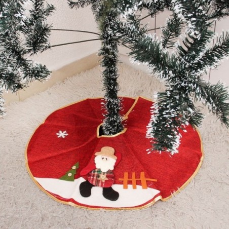 Saia Para Decorar Árvore De Natal Estampada 60 CM Atacado