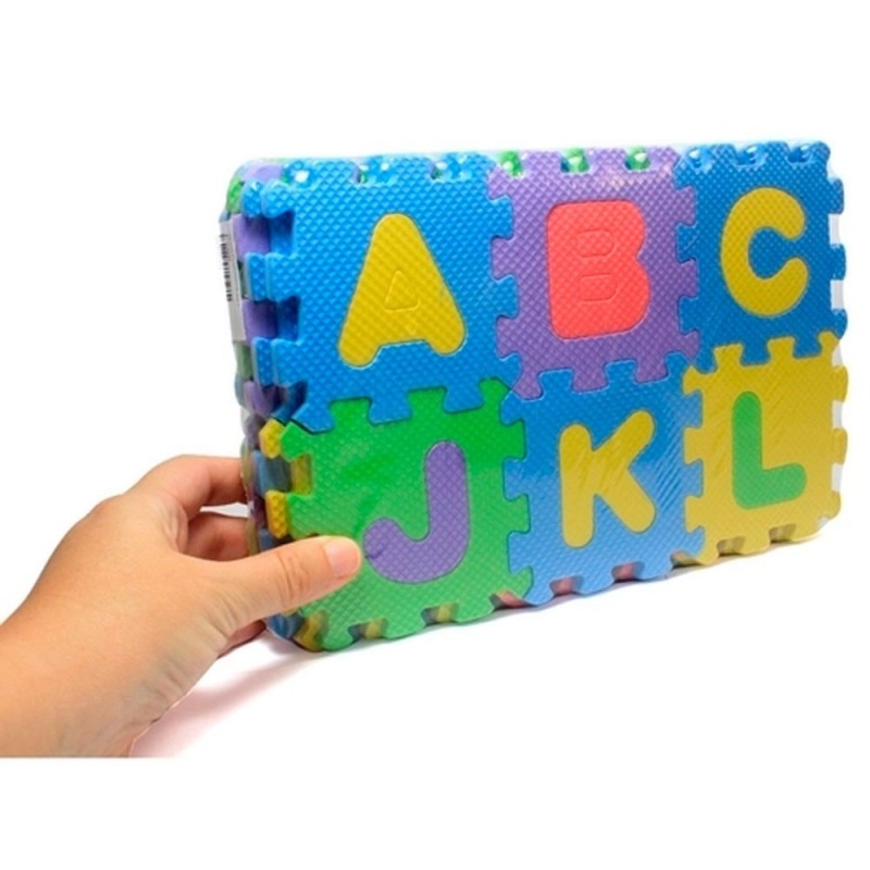 Mini Tapete Tatame de Eva Numeros Letras 36 Pecas 4cm x 5mm