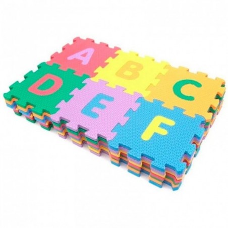 Mini Tapete Tatame de Eva Numeros Letras 36 Pecas 4cm x 5mm
