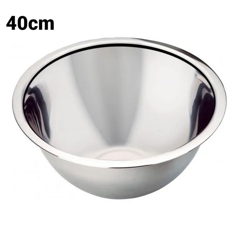 Tigela Bowl Cumbuca Redonda Aço Inox 40 Cm Ox Prime Wellmix