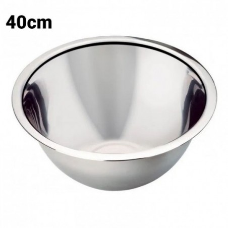 Tigela Bowl Cumbuca Redonda Aço Inox 40 Cm Ox Prime Wellmix
