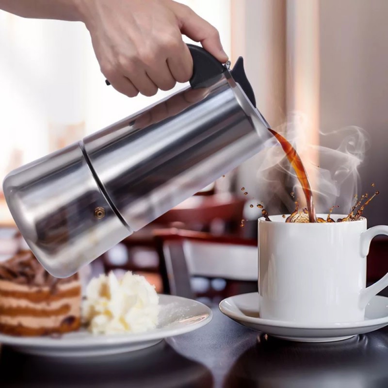 Cafeteira Italiana Long Alumínio P/ 6 Xícaras Café 300Ml