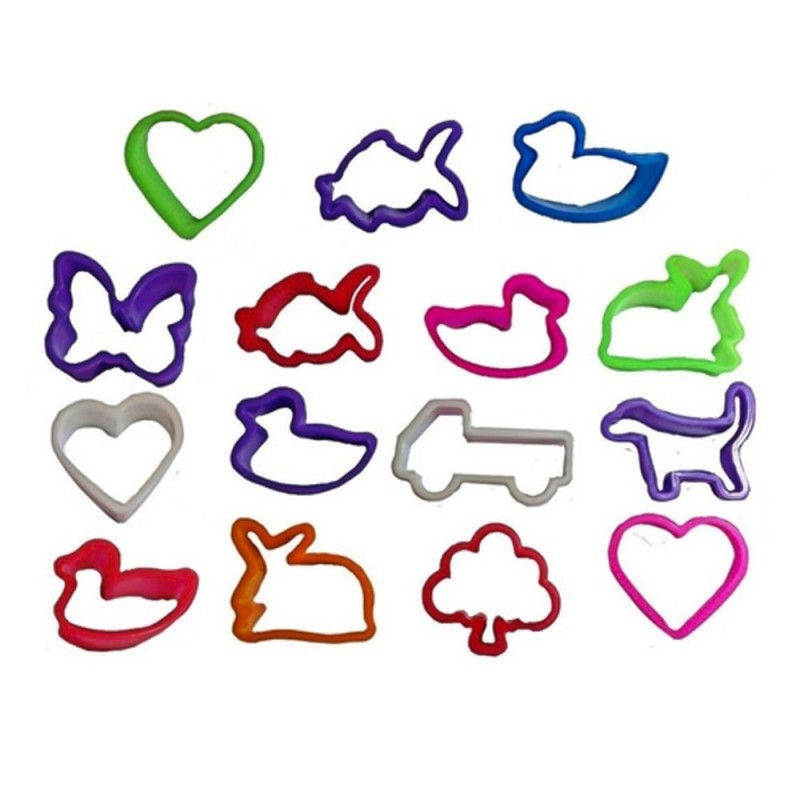 Kit 10 Forminhas Variadas P/ Massinhas De Modelar Infantil