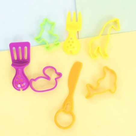 Kit Infantil De Massinha Com 7 Acessórios Forminhas Wellkids