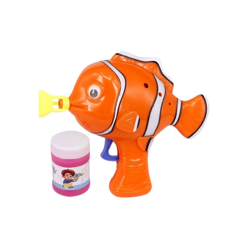 Brinquedo Pistola Lança Bolhas A Fricção Bichinhos 12 Cm