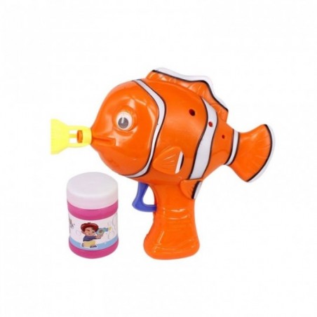 Brinquedo Pistola Lança Bolhas A Fricção Bichinhos 12 Cm