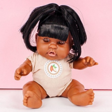Boneca Infantil Baby Coleção Cheirinho De Frutas Cacau