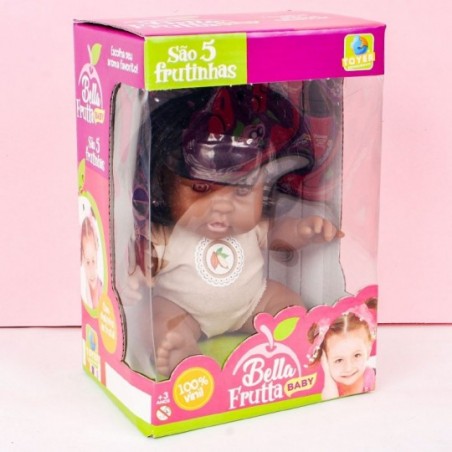 Boneca Infantil Baby Coleção Cheirinho De Frutas Cacau