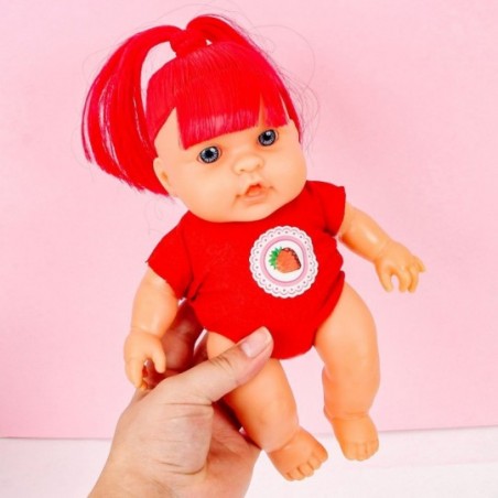 Boneca Infantil Baby Coleção Cheirinho De Frutas Morango