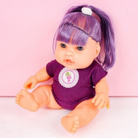 Boneca Infantil Baby Coleção Cheirinho De Frutas Uva