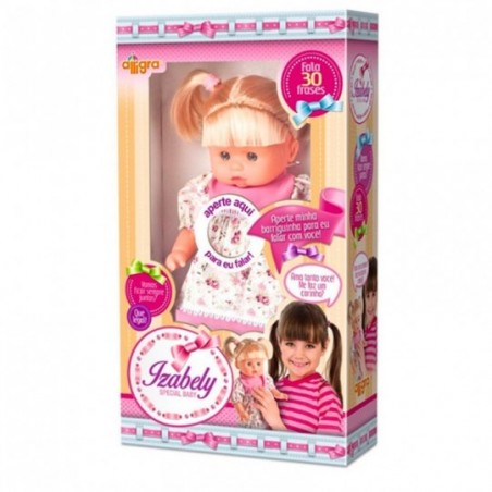 Boneca Infantil Izabely Special Baby Fala 30 Frases 