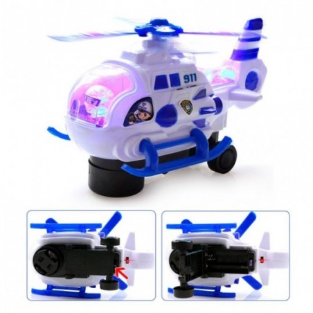 Brinquedo Helicóptero Infantil Bate e Volta Infantil À Pilha