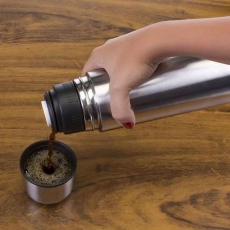 Garrafa Viagem De Aço Inox Tampa Fast Click 400Ml