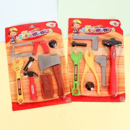 Kit De Ferramentas Com 7 Peças Brinquedo Infantil Wellkids