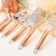 Kit Utensílios De Cozinha Inox Rose God 