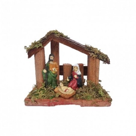 Enfeite Decorativo De Natal Presépio Resina 11 x 8cm