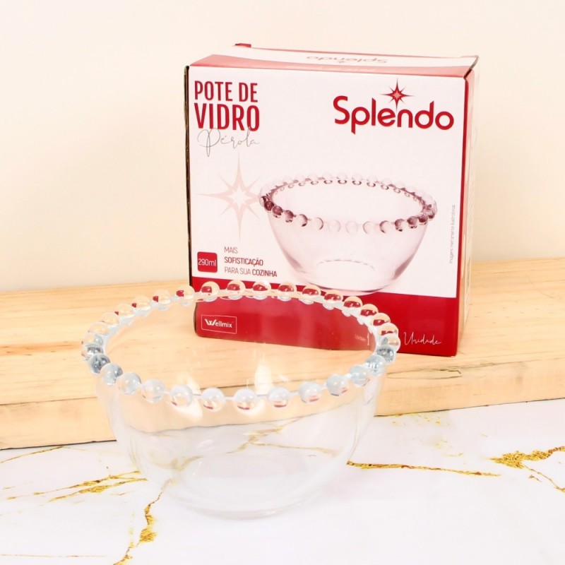 Tigela Vidro Pérola Redonda P/ Sobremesas 290ml - Wellmix