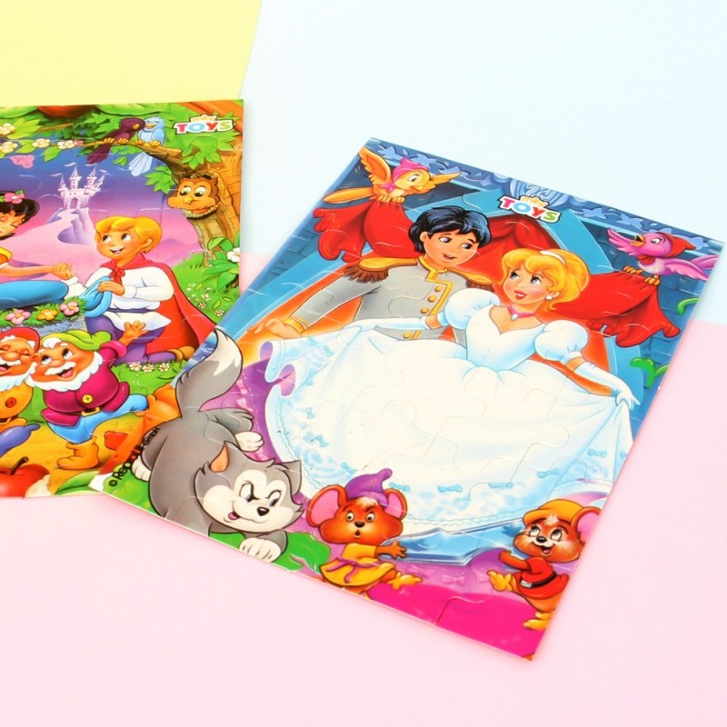 Kit 2 Jogos Quebra Cabeça Princesas Infantil C/ 30 Peças