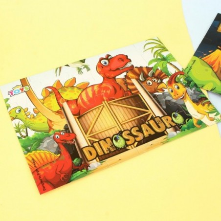 Kit 2 Jogos Quebra Cabeça Dinossauro Infantil C/ 30 Peças