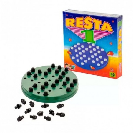 Jogo Resta Um Educativo Brinquedo Infantil C/ 33 Peças