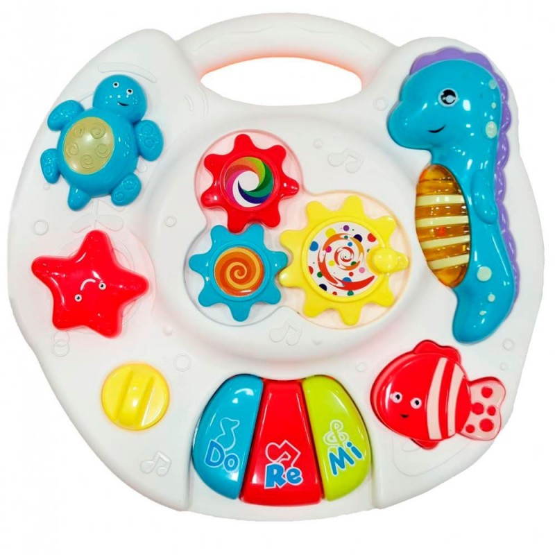 Mesinha Teclado Baby Educativa com Luz e Som - Pica Pau
