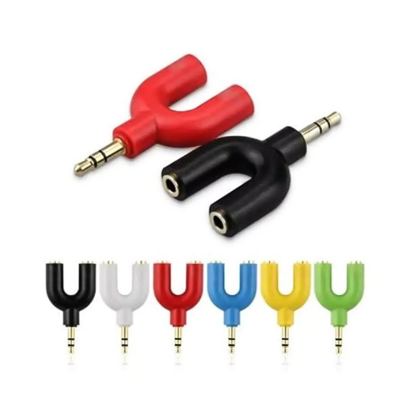 Adaptador Splitter P3 Headset Fone Microfone P2 X P3 Áudio