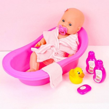 Boneca Infantil Lilly Banhinho Com Acessórios