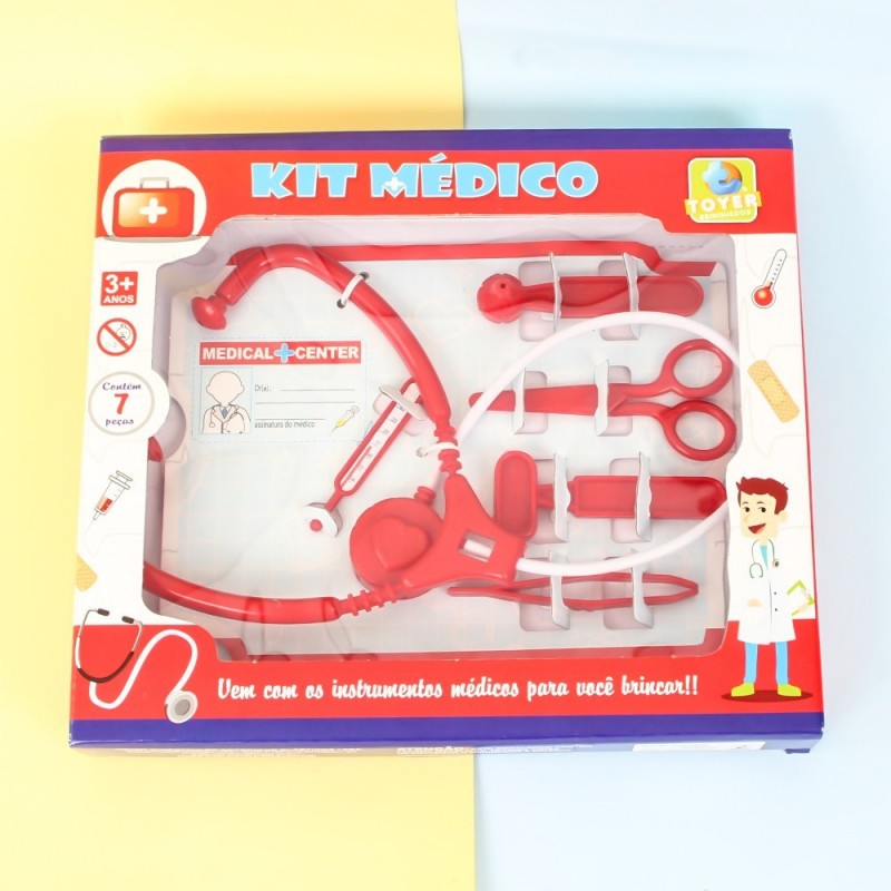Kit Médico Brinquedo Infantil 7 Acessórios 