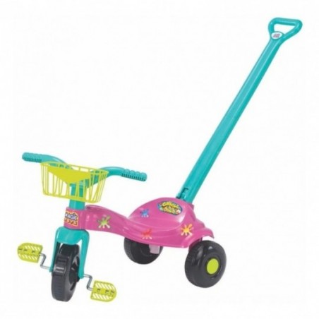 Triciclo Passeio Velotrol Infantil Tico Tico Bala C/ Alça