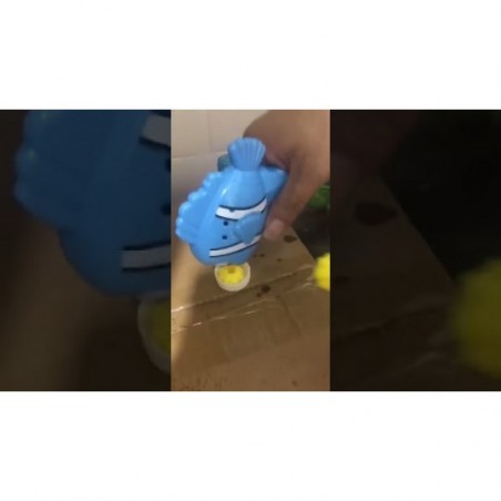 Brinquedo Pistola Lança Bolhas A Fricção Bichinhos 12 Cm