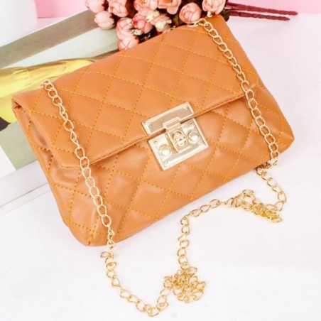 Bolsa Feminina Tiracolo Transversal Em Matelassê C/ Trava