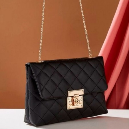 Bolsa Feminina Tiracolo Transversal Em Matelassê C/ Trava