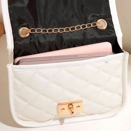 Bolsa Feminina Mini Transversal Em Matelassê C/ Travas
