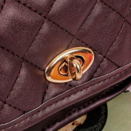 Bolsa Feminina Mini Transversal Em Matelassê C/ Travas