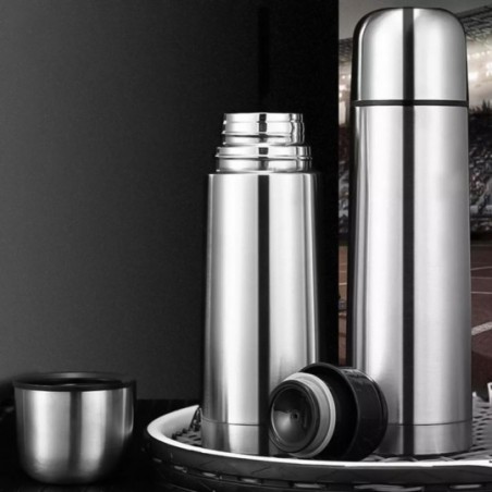 Garrafa Viagem De Aço Inox Tampa Fast Click 500Ml