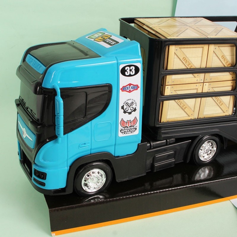 Caminhão Boiadeiro Infantil C/ Acessórios Bs Toys