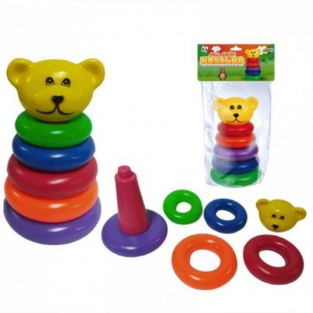 Meu Ursinho Didático Argolas Jogo Educativo - Pica Pau