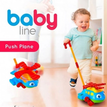 Avião Brinquedo Empurrar Push Plane Educativo Bs Toys
