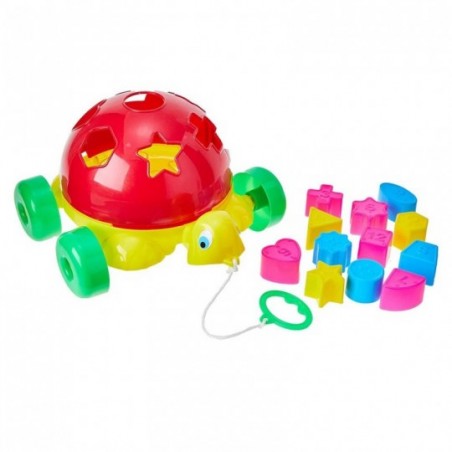Brinquedo Educativo Tartaruga Didática C/ 13 Peças