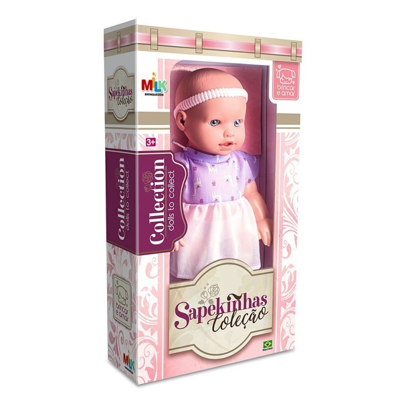 Boneca Infantil Coleção Sapekinhas MIlk Brinquedos