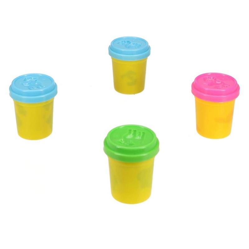 Massinha De Modelar Com 2 Cores Neon Forma Sortidas