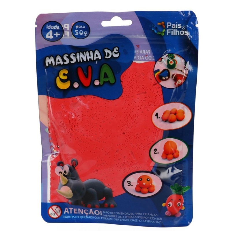 Kit com 12 un Massinha De Modelar De E.V.A